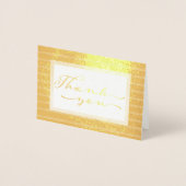 Elegante Gold Foil Dankeschön Card Folienkarte (Vorderseite)