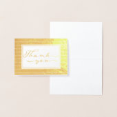 Elegante Gold Foil Dankeschön Card Folienkarte (Anzeige)