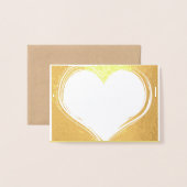 Elegante Gold Foil Placecards Folienkarte (Vorderseite mit Umschlag)