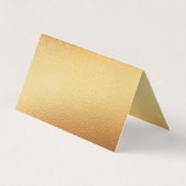 Elegante Gold Foil Script Double Foto RSVP Card Visitenkarten (Rückseite)