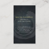 Elegante Gold Foil Yoga Meditation Pose ZEN Symbol Visitenkarte (Rückseite)