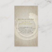 Elegante Gold Foil Yoga Meditation Pose ZEN Symbol Visitenkarte (Rückseite)