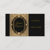 Elegante Gold Frame Business Card 3 Terminkarte (Vorderseite)