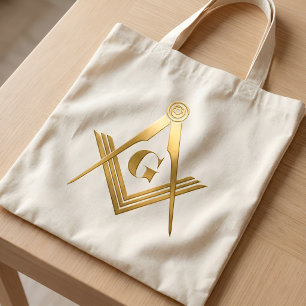 Elegante Gold-Freimaurer-Bruderschaft Tragetasche