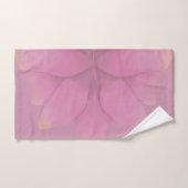 Elegante Gold Fuchsia Abstrakt Floral Patern Badhandtuch Set (Handtuch)