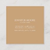 Elegante Gold Funkelnd Disco Ball Custom Quadratische Visitenkarte (Rückseite)