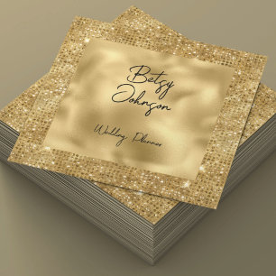 Elegante Gold Glitter- und Goldfolien-Geschäftskar