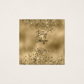 Elegante Gold Glitzer and Foil Business Card (Vorderseite)