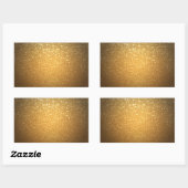Elegante Gold Glitzer Blank Template hinzufügen Rechteckiger Aufkleber (Blatt)