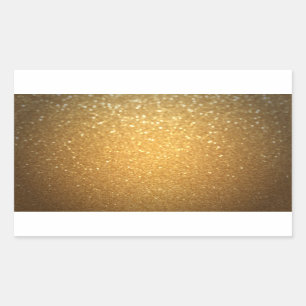 Elegante Gold Glitzer Blank Template hinzufügen Rechteckiger Aufkleber