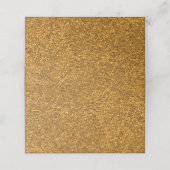 Elegante Gold Glitzer Blank Template Platzkarte (Außenseite Aufgefaltet)