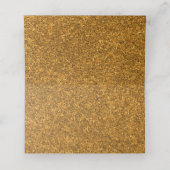 Elegante Gold Glitzer Blank Template Platzkarte (Innenseite Aufgefaltet)