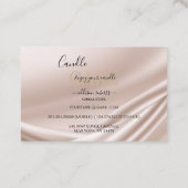 Elegante Gold Glitzer Candle Care Business Card Visitenkarte (Rückseite)