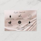 Elegante Gold Glitzer Candle Care Business Card Visitenkarte (Vorderseite)