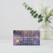 Elegante Gold Glitzer Dripping Credit Card Visitenkarte (Stehend Vorderseite)