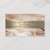 Elegante Gold Glitzer Lotus Blume Visitenkarte (Rückseite)