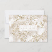 Elegante Gold Glitzer Marble Gift Card (Vorderseite)