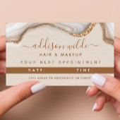 Elegante Gold Glitzer Marmorkarte Ankunftskarte Terminkarte