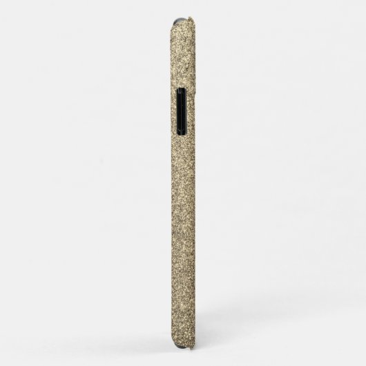 Elegante Gold Glitzer Monogram Bling Case-Mate iPhone Hülle (Hinten/Rechts)