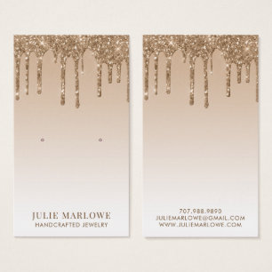 Elegante Gold Glitzer Tropfen verdienen Juwelen