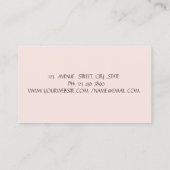 Elegante Gold Glitzer Visitenkarte (Rückseite)