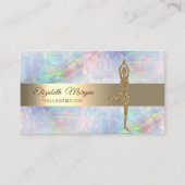 Elegante Gold Glitzer Visitenkarte (Vorderseite)