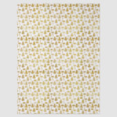 Elegante Gold Glitzer Weihnachtssymbole Seidenpapier (Vorderseite)