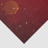 Elegante Gold Glitzern und Bokeh am Roten Urlaub Seidenpapier (Ausschnitt)