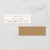 Elegante Gold Graduate Name Card Telefonnummerkarte (Vorne/Hinten)