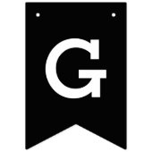 Elegante Gold Graduation Party Bannerflaggen Wimpelkette (Zweite Fahne)