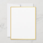 Elegante Gold Hand Script Personalisiert Template Mitteilungskarte (Rückseite)