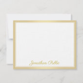 Elegante Gold Hand Script Text Vorlage Luxuriös (Vorderseite)