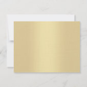 Elegante Gold Hand Script Text Vorlage Luxuriös (Rückseite)