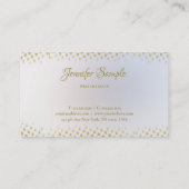 Elegante Gold Handwriting Name Moderne Vorlage Visitenkarte (Rückseite)