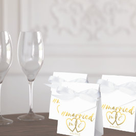 Elegante Gold Hashtag Verheiratete Gastgeschenk Ho Geschenkschachtel