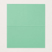 Elegante Gold Hawaiian Hibiskus Wedding Table Card Visitenkarten (Innenseite Aufgefaltet)