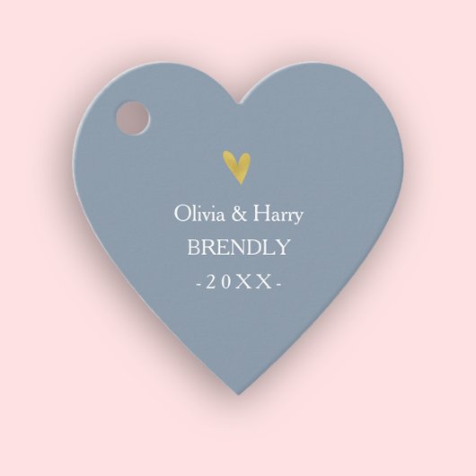 Elegante Gold Heart Gastgeschenk Hochzeit Gift Tag Geschenkanhänger