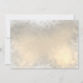 Elegante Gold Hearts Boho Blume Save the Date (Rückseite)