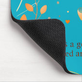 Elegante Gold-Herz-Liebeskunst Mousepad (Ecke)
