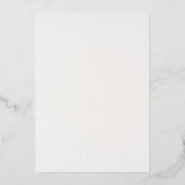 Elegante Gold Hochzeit Einladung (Rückseite)