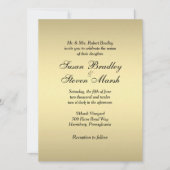 Elegante Gold Hochzeit Einladung (Vorderseite)