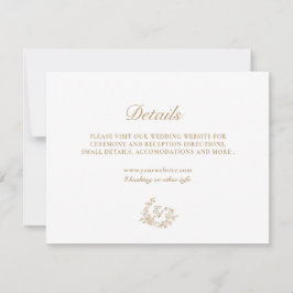 Elegante Gold-Hochzeitskarte Einladung