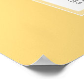 Elegante Gold Hochzeitssatellite Poster (Ecke)