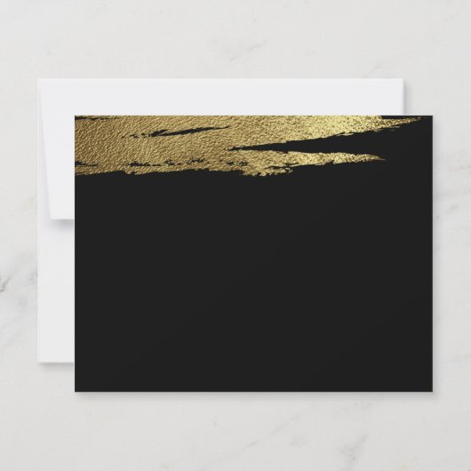 Elegante Gold Imitate Pinacoteca comunale Casa Rus Save The Date (Rückseite)