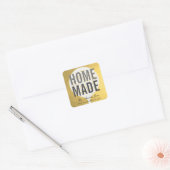 ELEGANTE GOLD IMITATE SKIMMER KOCH COOKHOMEMADE QUADRATISCHER AUFKLEBER (Umschlag)