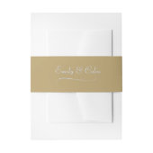 Elegante Gold Invitation Bly Band (Vorderseite Beispiel)