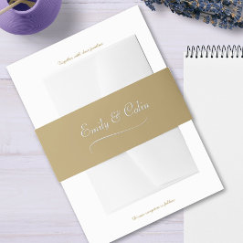 Elegante Gold Invitation Bly Band