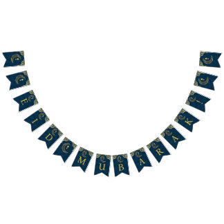 Elegante Gold Islamische Kunst, Dichtung und Musik Wimpelkette