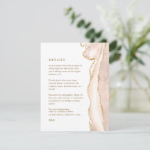 Elegante Gold Ivory Agate Wedding Details