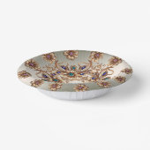 Elegante Gold Jewel Blume Pappteller (Gewinkelt)